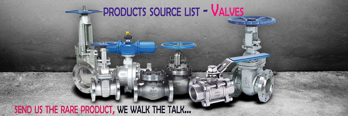products source list - Valves